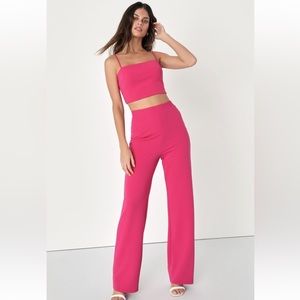 Lulus hot pink two piece